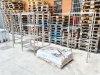 3 scaffalature in acciaio inox usate